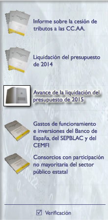 Avance de la liquidacin del presupuesto de 2015