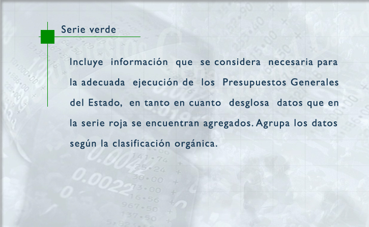 Descripcin del contenido de la Serie Verde